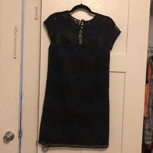 Ann Taylor Loft Laced black dress